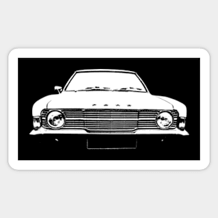 Ford Cortina MkIII 1970s classic car monoblock white Sticker